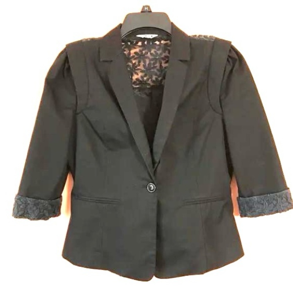 Black Satin Women's Jacket - Picture 2 of 12